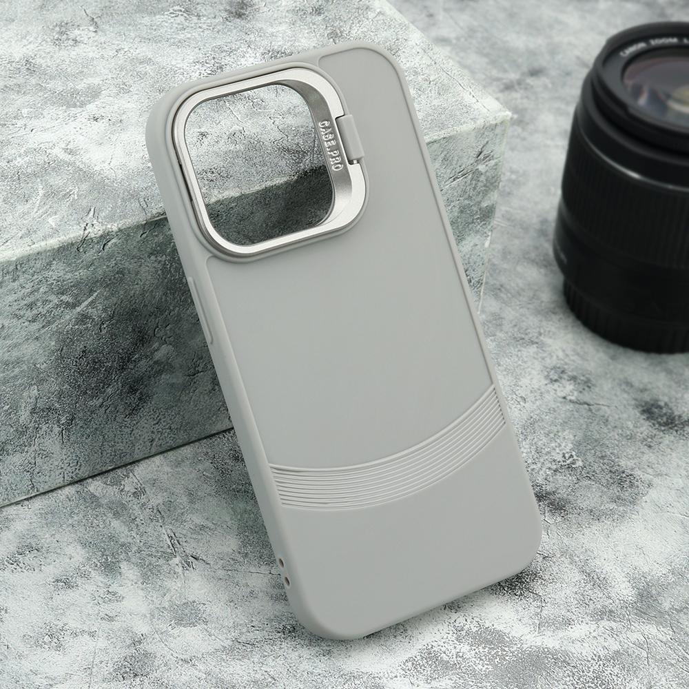 Maska za mobilni telefon iPhone 14 Pro CAMERA HOLDER, Siva