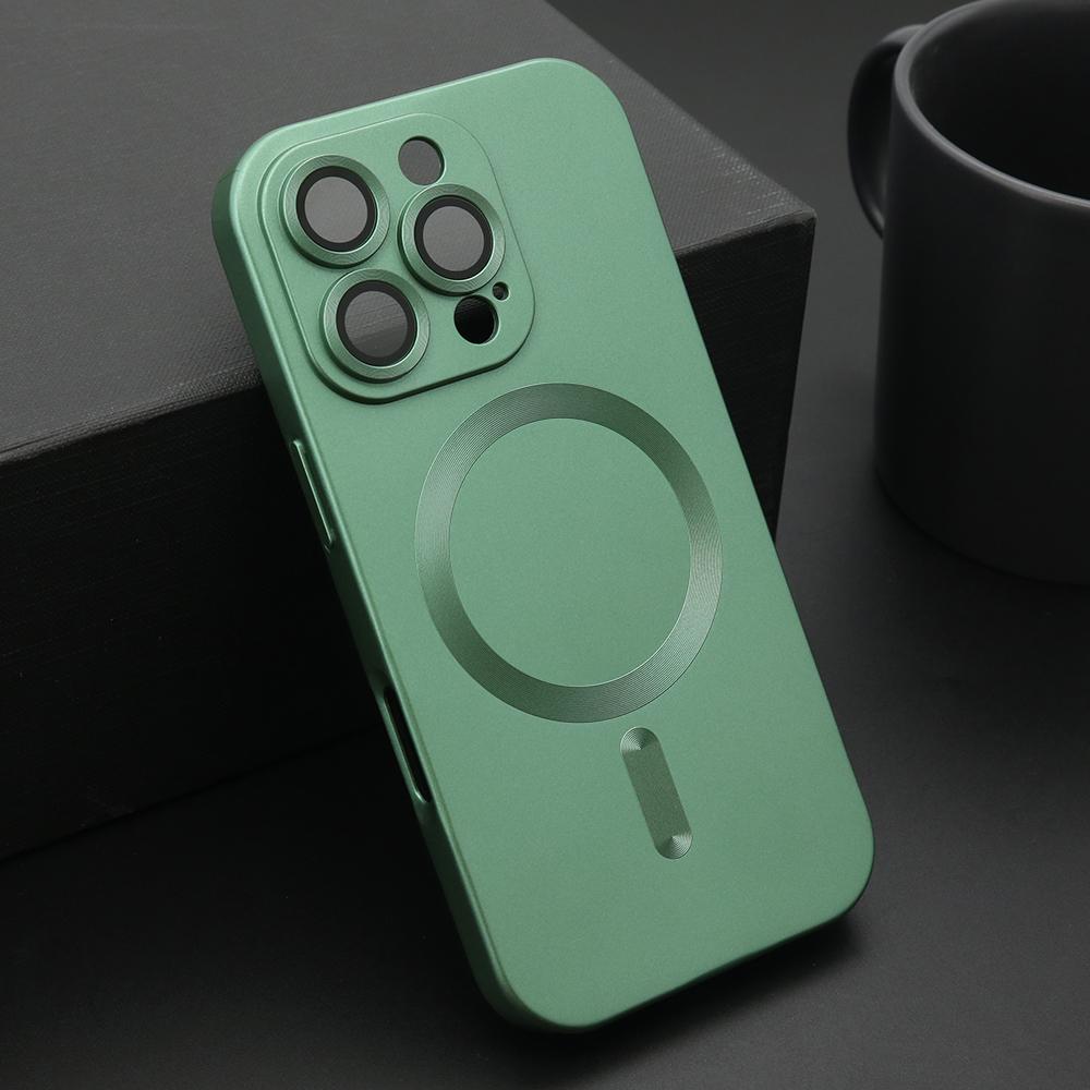 Maska za mobilni telefon iPhone 16 Pro ELEGANT, Magsafe, Zelena