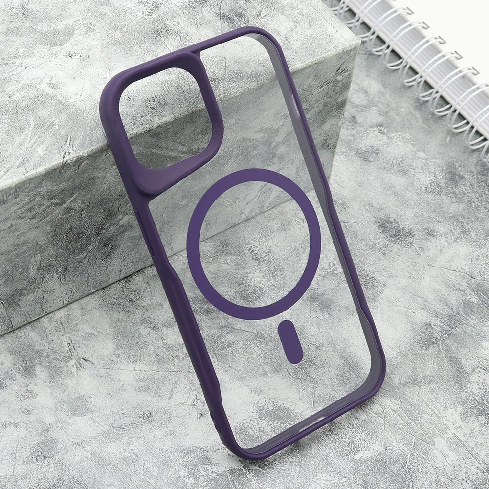 Maska za mobilni telefon iPhone 15 GRIP GUARD, Magsafe, Ljubičasta