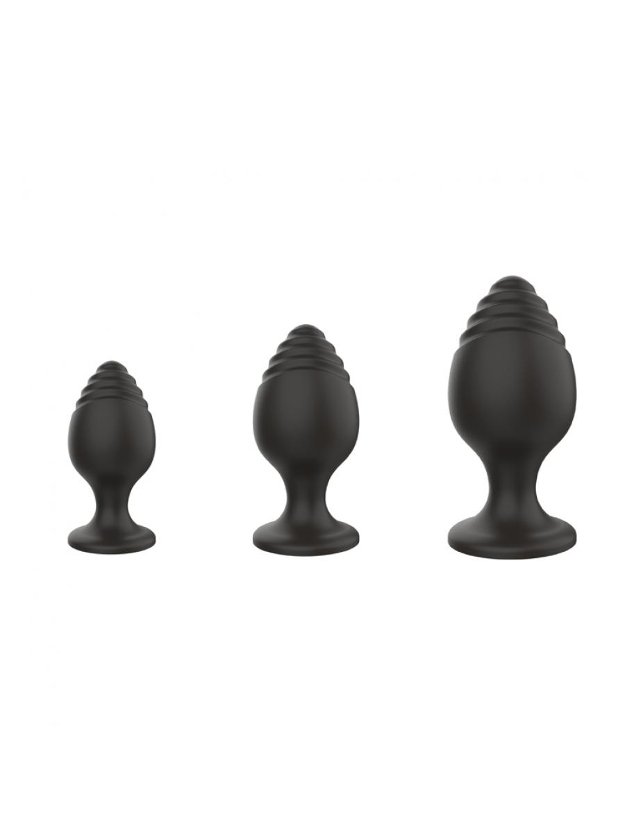 Set analnih kupi, 3 komada, Crni