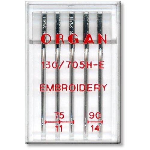 ORGAN Embroidery Mix Mašinske igle za vez mašine NM 75-90 130/705H