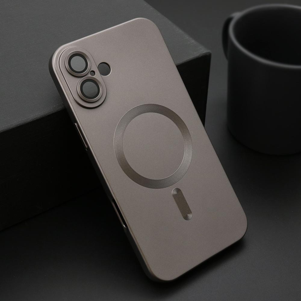 Maska za mobilni telefon iPhone 16 Plus ELEGANT, Magsafe, Siva