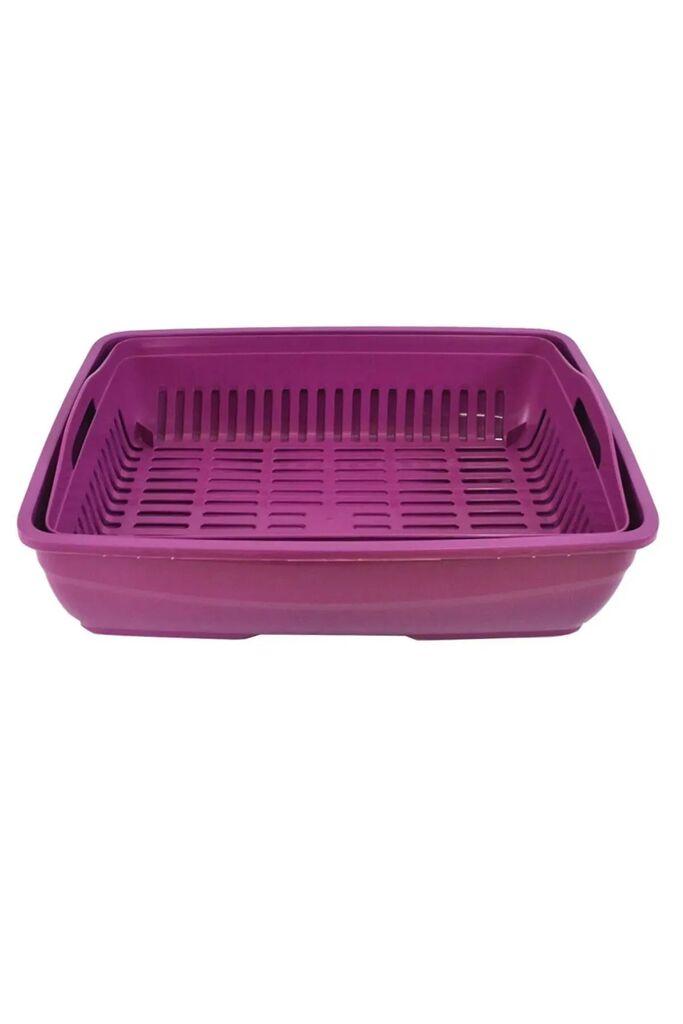 Paws & Whiskers Toalet za mačke 1164457, Ljubičasta