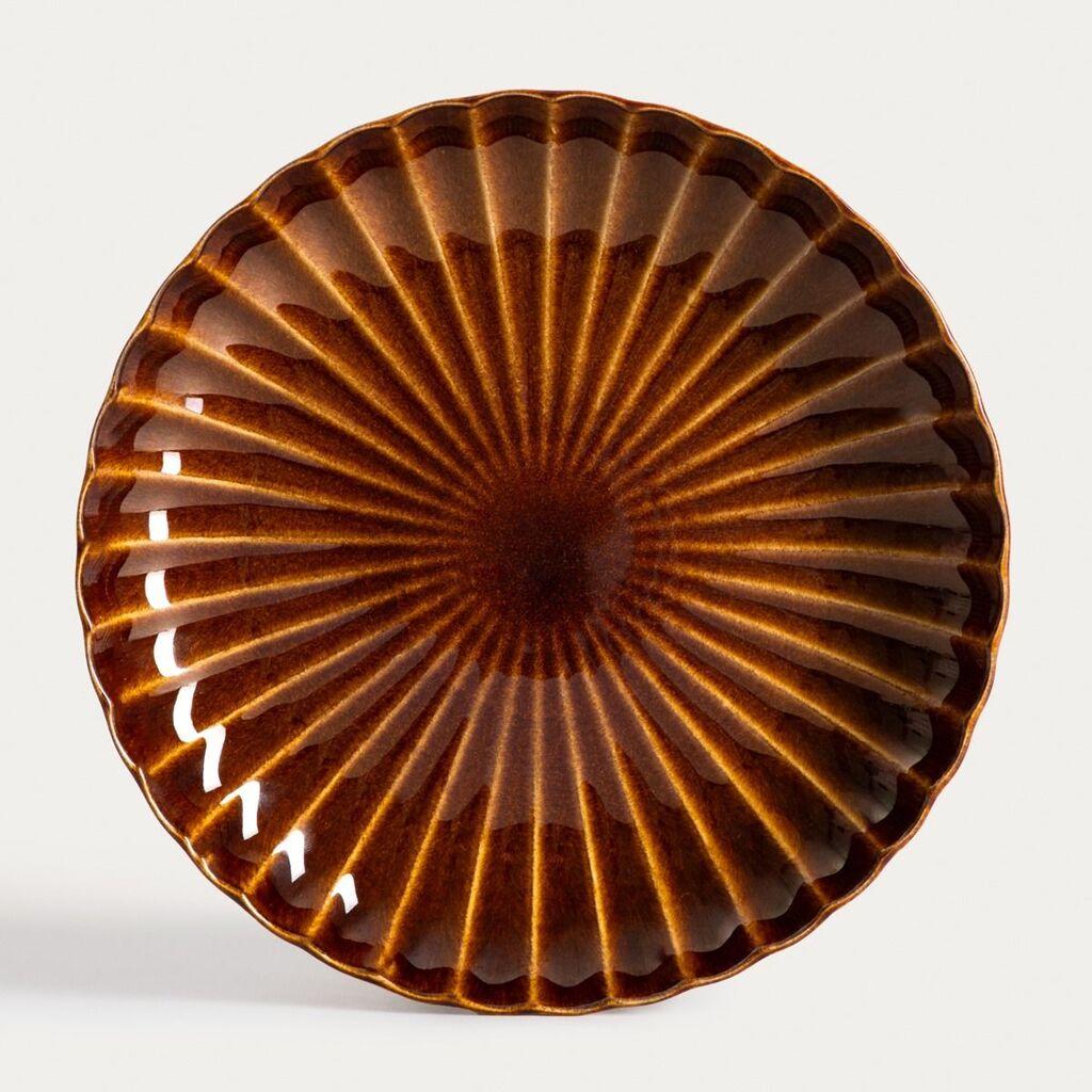 Homla Dekorativni tanjir Melida, 27 cm, Braon