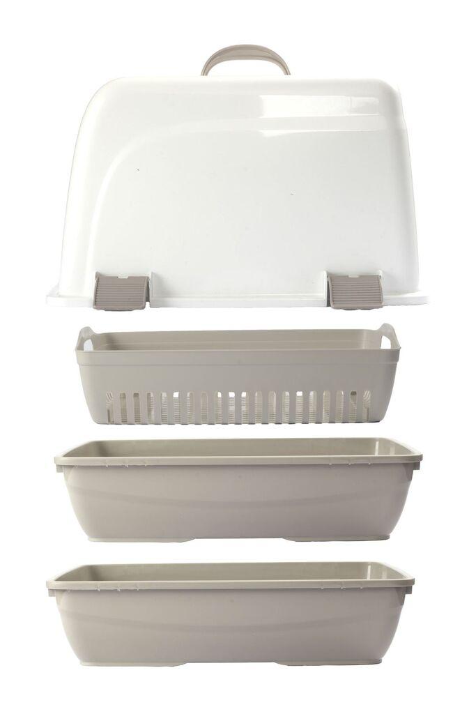 Paws & Whiskers Toalet za mačke 1164455, Sivi