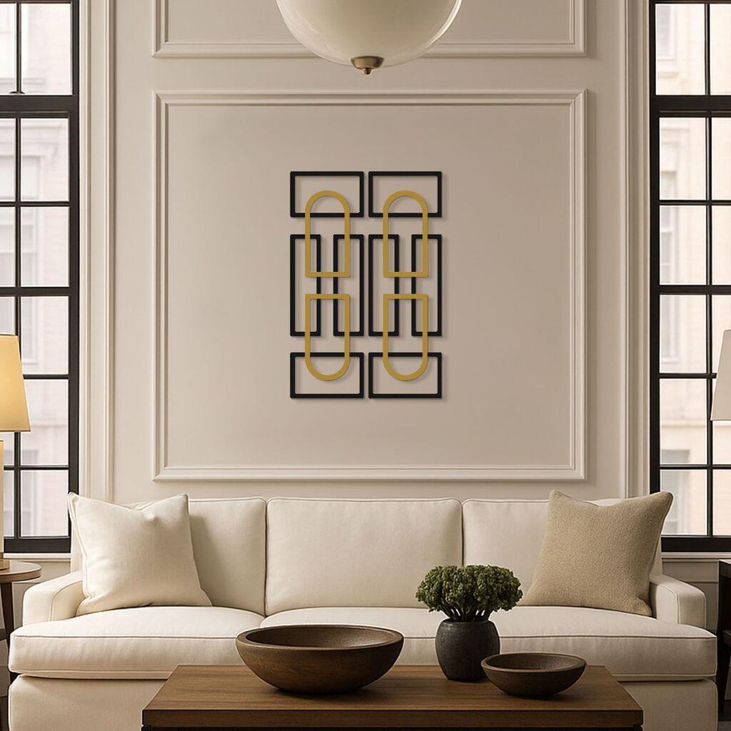 Wallity Zidna dekoracija Echo Forms 2'li Set, 24 x 74 cm, 2 komada