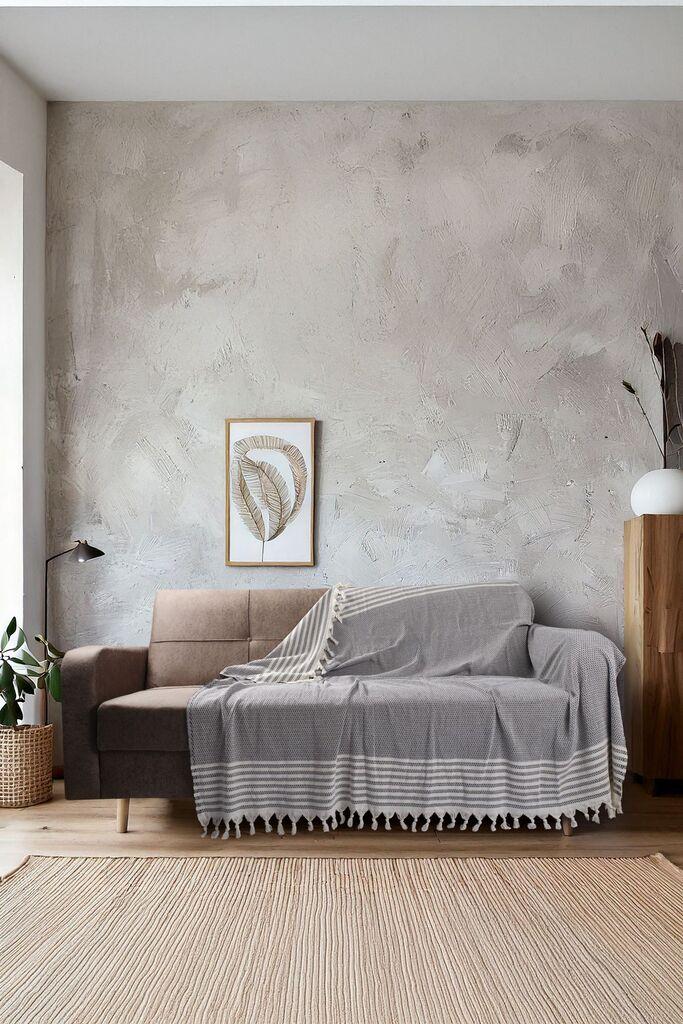 L'essentiel Maison Prekrivač za sofu Sophia, 180x220 cm, Antracit