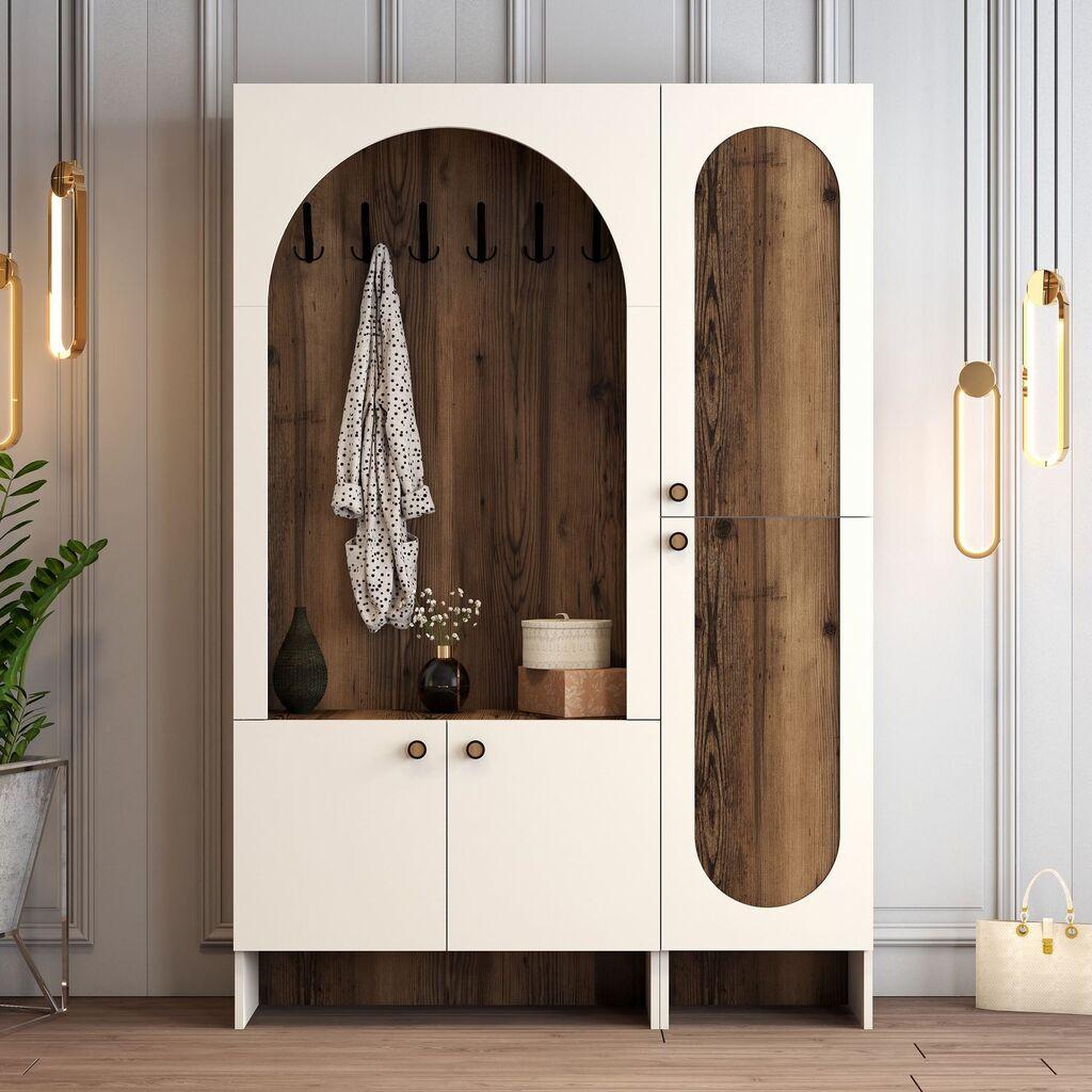 Hanah Home Čiviluk Palermo Kl, 135x 200,6x 37 cm, Krem