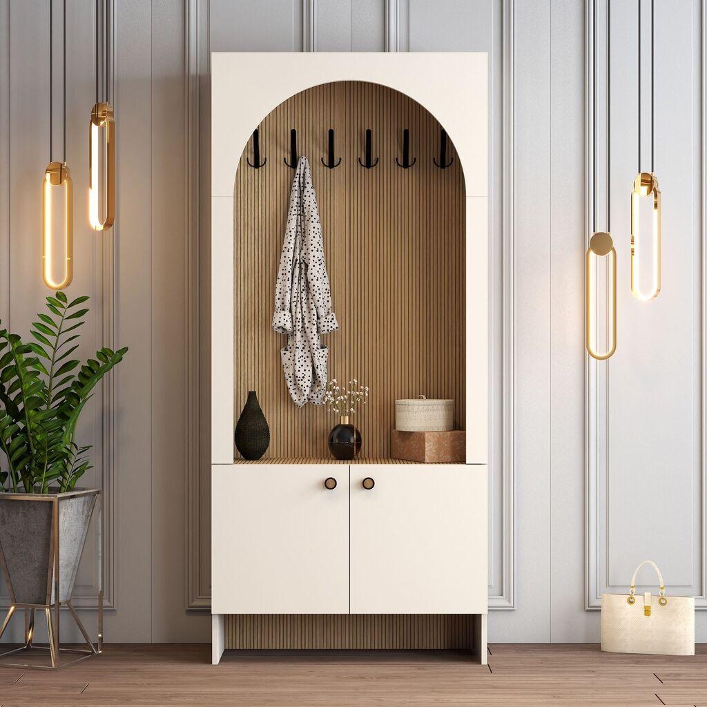 Hanah Home Čiviluk Palermo K, 90x 200,6x 37 cm, Krem