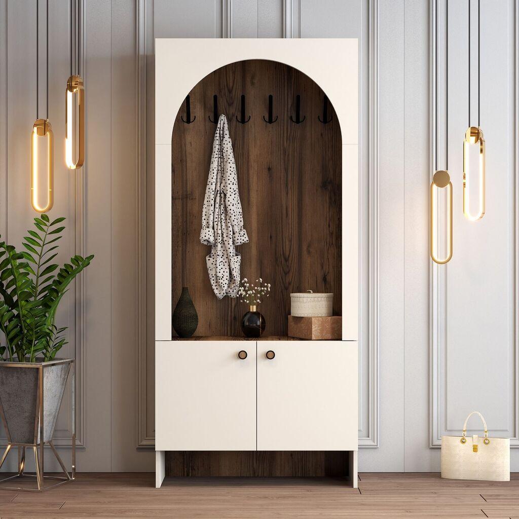 Hanah Home Čiviluk Palermo K, 90x 200,6x 37 cm, Krem