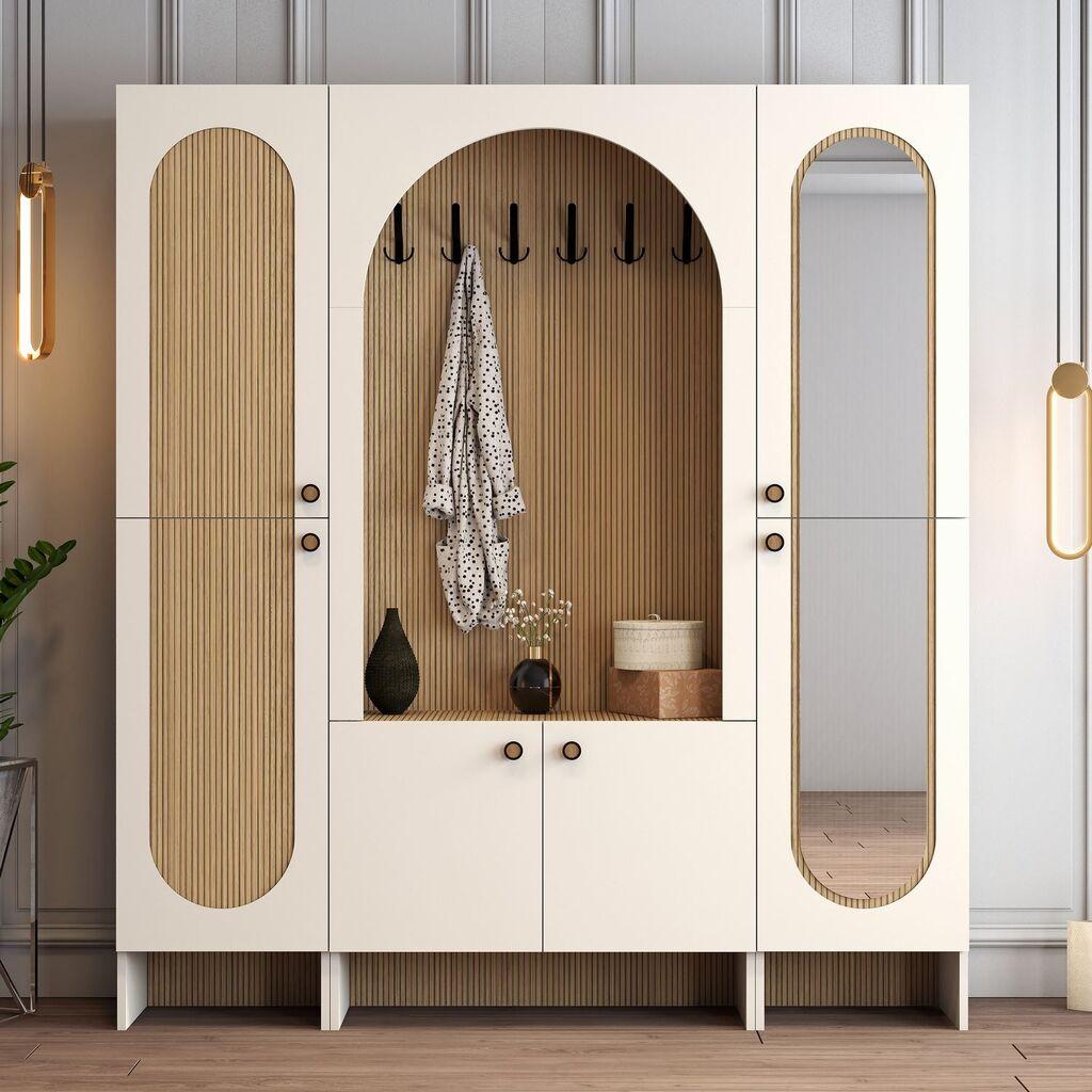 Hanah Home Čiviluk Palermo Klm, 180x 200,6x 37 cm, Krem