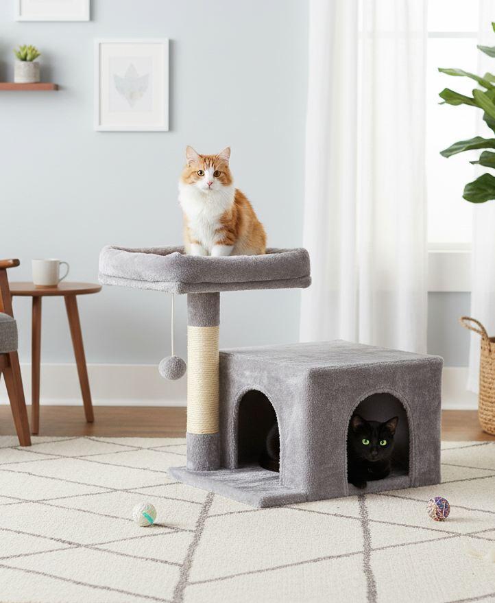 Paws & Whiskers Kuća za mačke Cairo, Siva