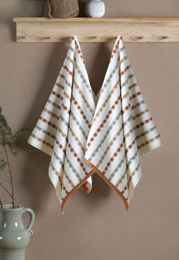 L'essentiel Maison Set peškira za ruke Alba, 2 komada, Krem