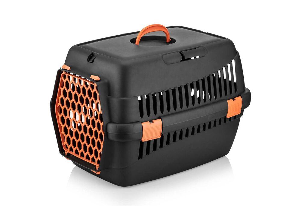Paws & Whiskers Transporter za mačke 5096-S-5, Crno-narandžasti