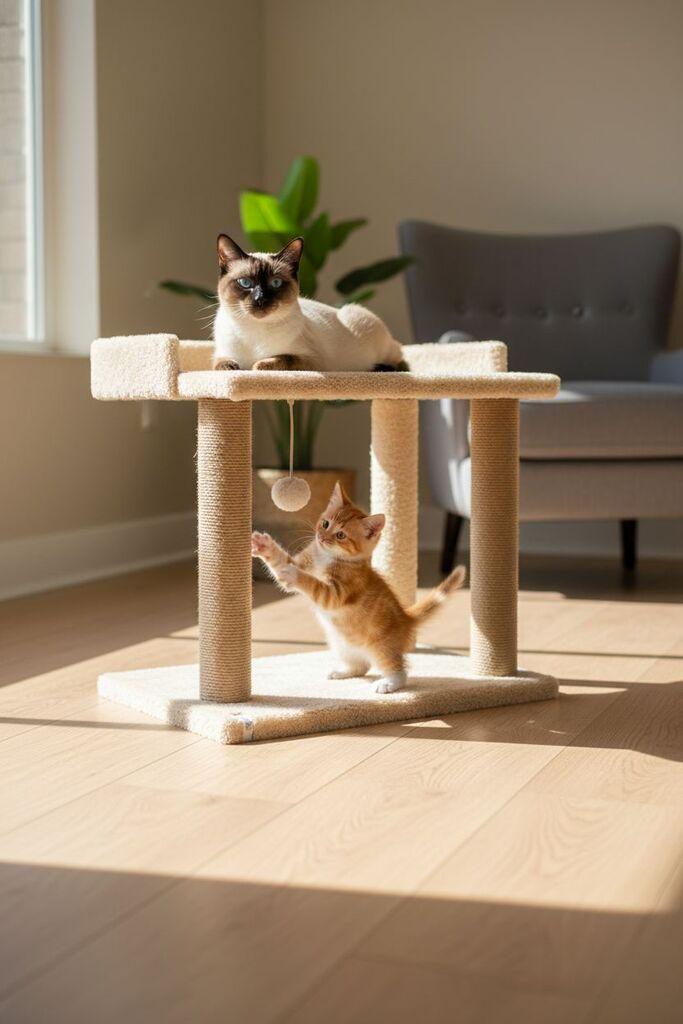 Paws & Whiskers Grebalica za mačke Liya, Bež