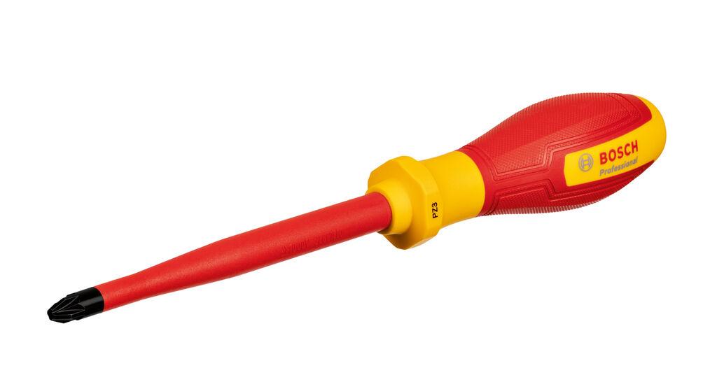 Bosch Pro VDE odvijač za električare sa Pozidriv glavom PZ3, izolovani, 1600A02ND3