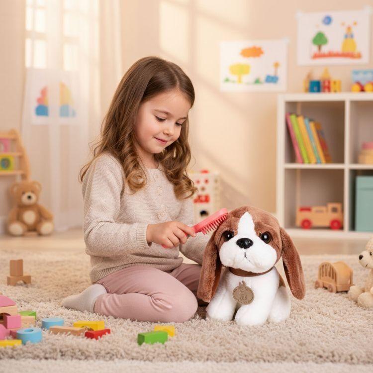 Eco Toys Plišana igračka za decu štene Begle