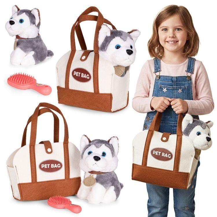 Eco Toys Plišana igračka za decu štene Husky