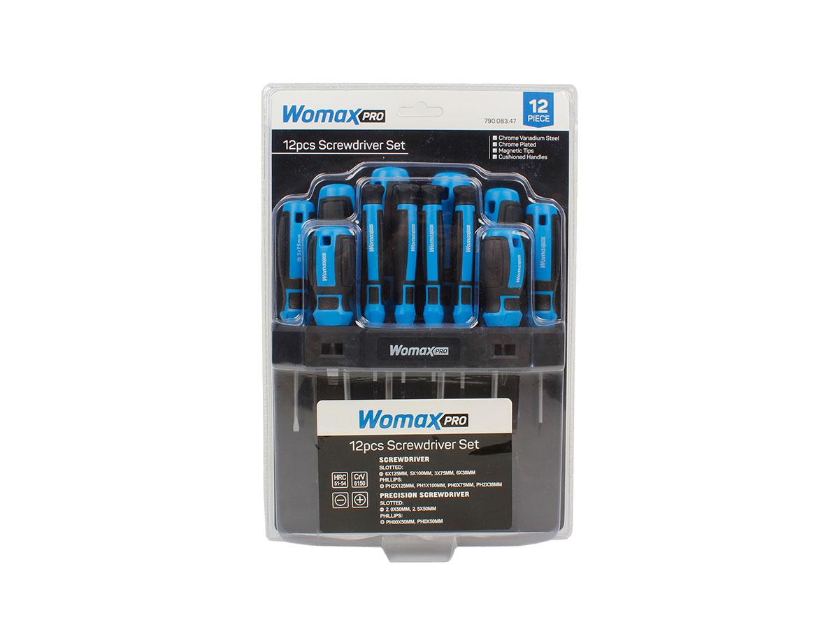 WOMAX PRO Set odvijača, 12 komada