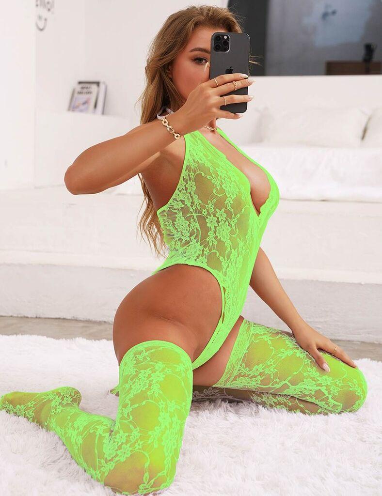 Adam i Eva Ženski sexy set donjeg veša R81021-4P, Zeleni