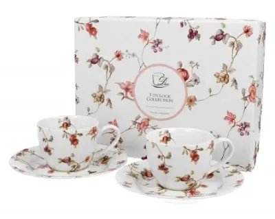 DUO Set šolja sa tacnama Espresso Safa, 2 para