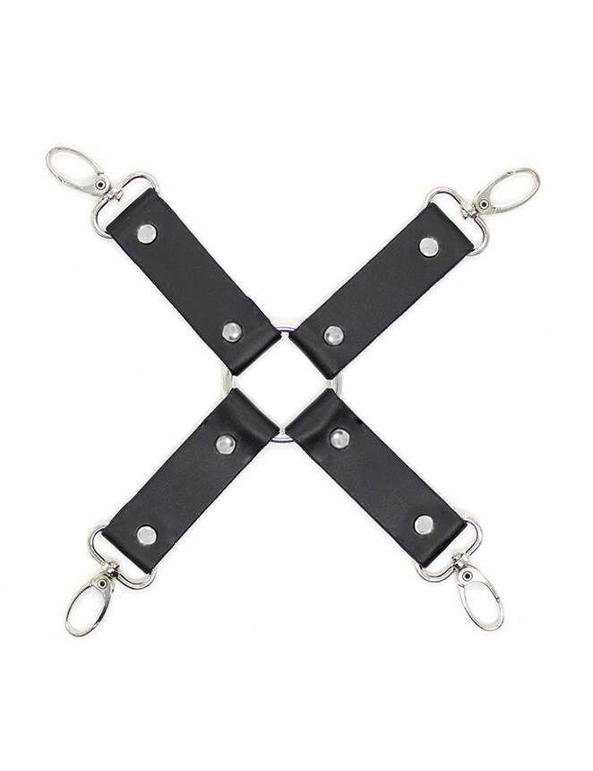 Adam i Eva Lisice za ruke i noge Cross buckle C81029-1, Crne