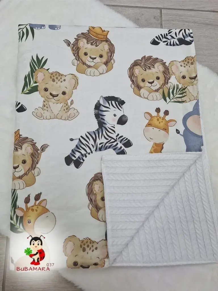 Bubamara037 Pokrivač za bebe, Beli