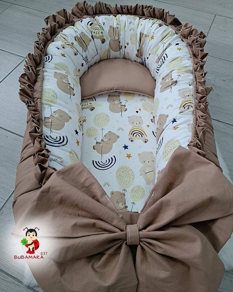 Bubamara037 Gnezdo za bebe sa karnerom Medice, Braon