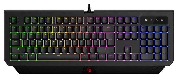 A4Tech Gejmerska tastatura A4-B120N Bloody NEON efekat, USB, US, Crna