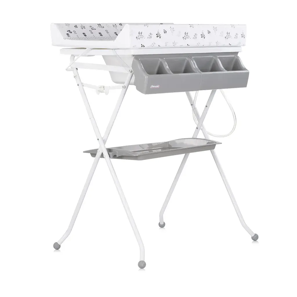 Chipolino Kadica sa stalkom i podlogom za presvlačenje Aqua giraffe, 2u1, Siva