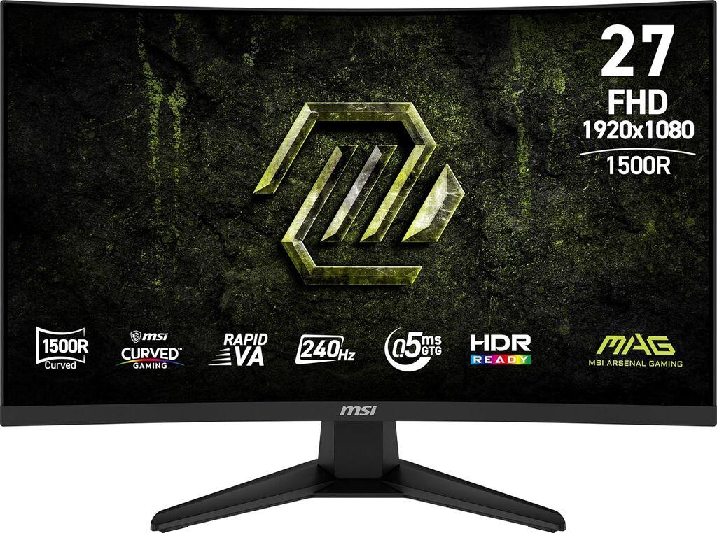 MSI Gaming monitor MAG 275CF X24, 27" FHD (1920x1080), Rapid VA, 240Hz, Zakrivljeni