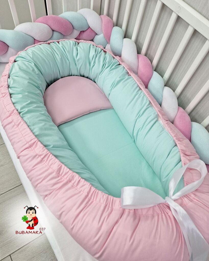 Bubamara037 Gnezdo za bebe, Roze-menta