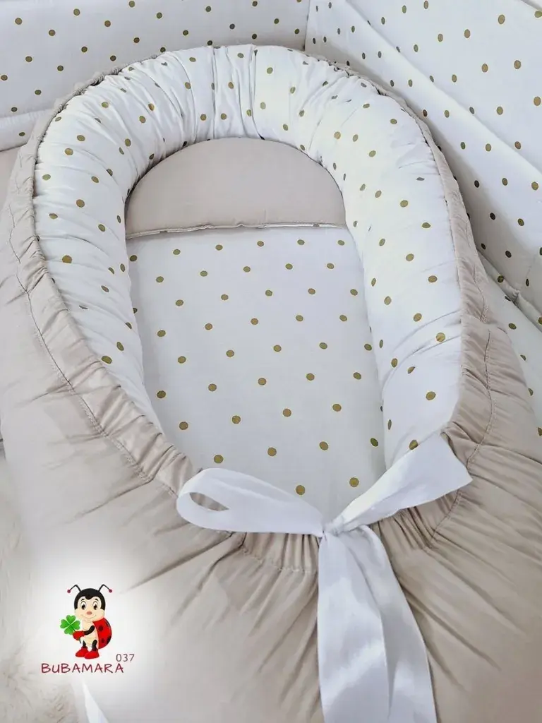 Bubamara037 Gnezdo za bebe Zlatne tufne, Bež