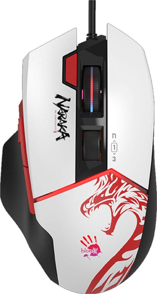 A4Tech Gejmerski miš A4-W95, ULTRA NARAKA Bloody, RGB, 20.000 DPI, White