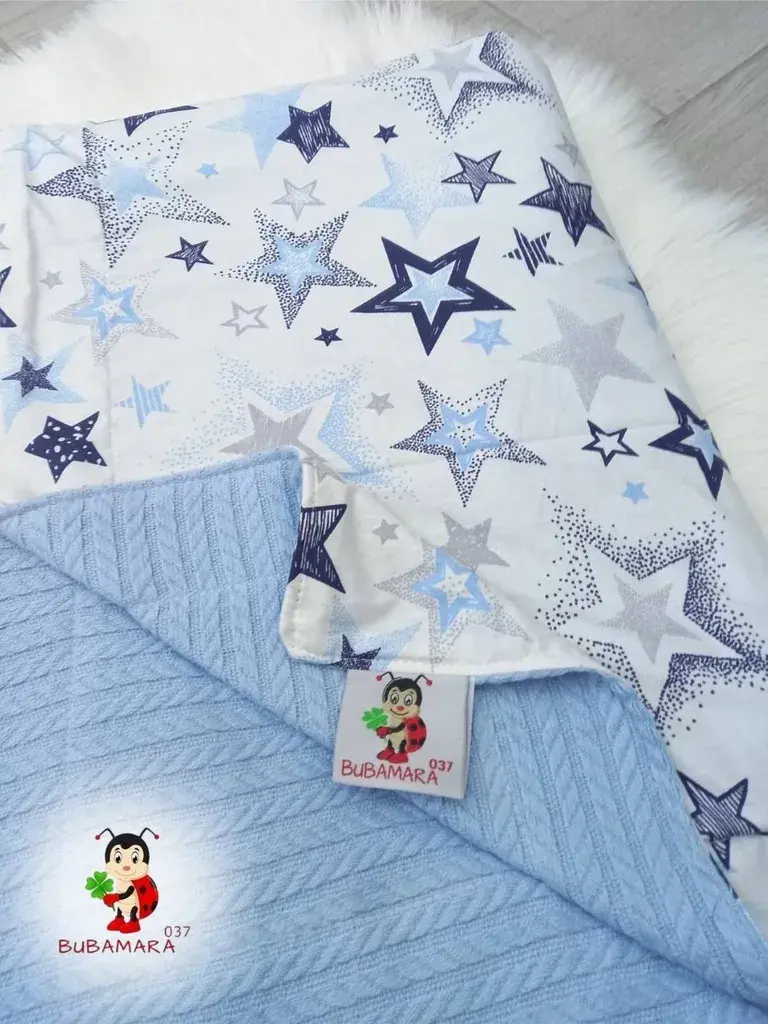 Bubamara037 Pokrivač za bebe, Svetloplavi