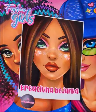 Fashion Girls - Kreativna bojanka sa nalepnicama
