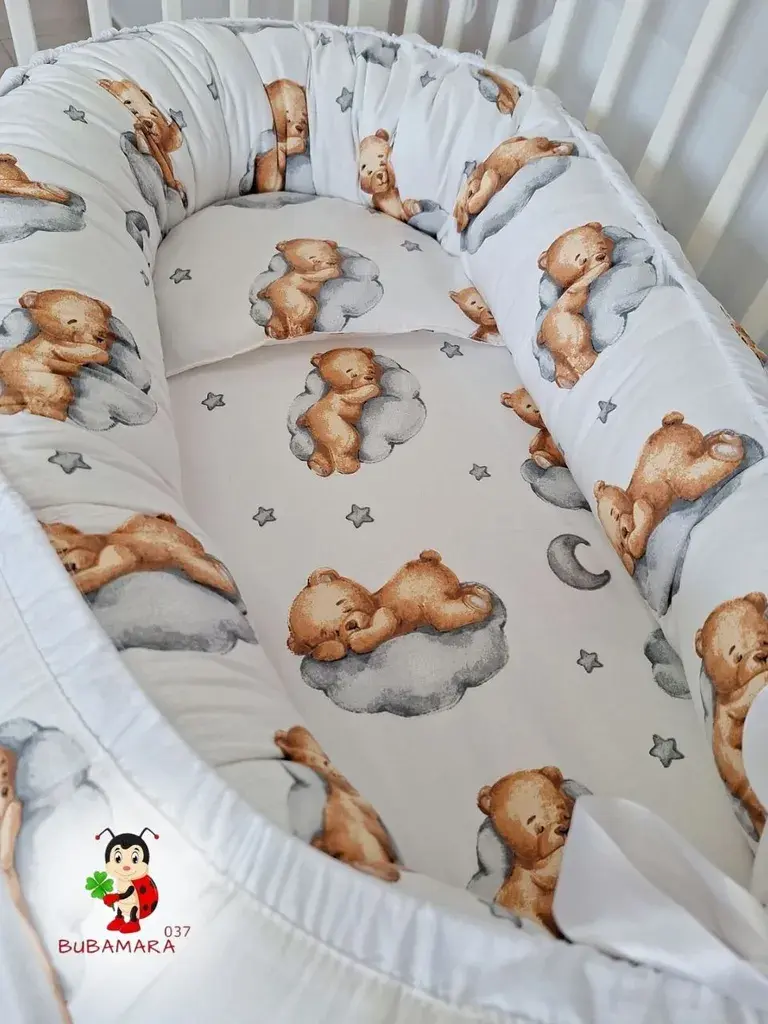 Bubamara037 Gnezdo za bebe Meda na oblaku, Belo