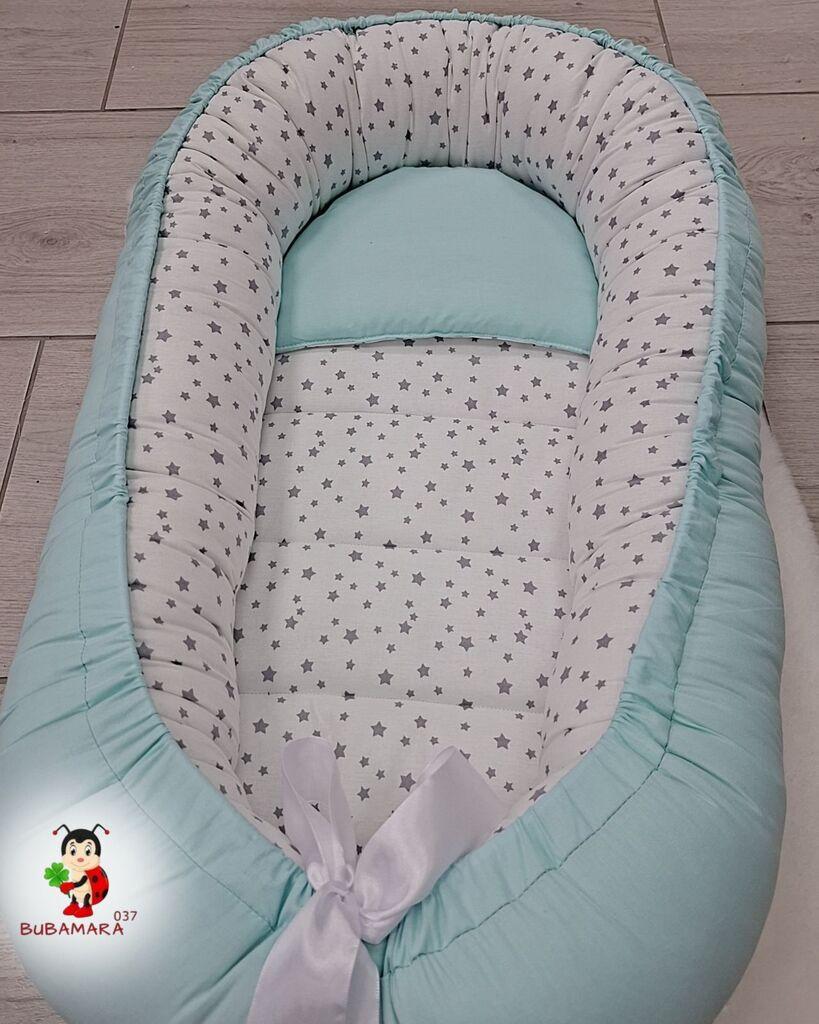 Bubamara037 Gnezdo za bebe Sive zvezdice, Menta