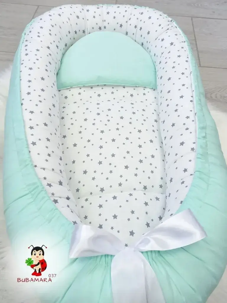 Bubamara037 Gnezdo za bebe Zvezdice, Menta