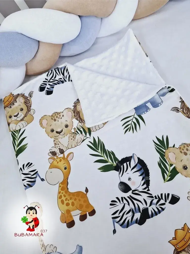 Bubamara037 Pokrivač za bebe, Beli