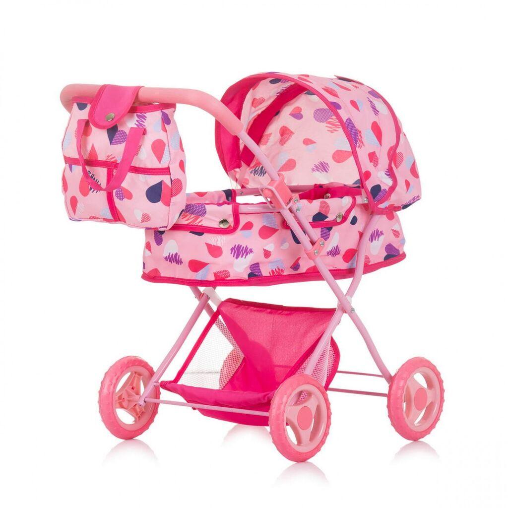Chipolino Kolica za lutke Dora Hearts, Roze