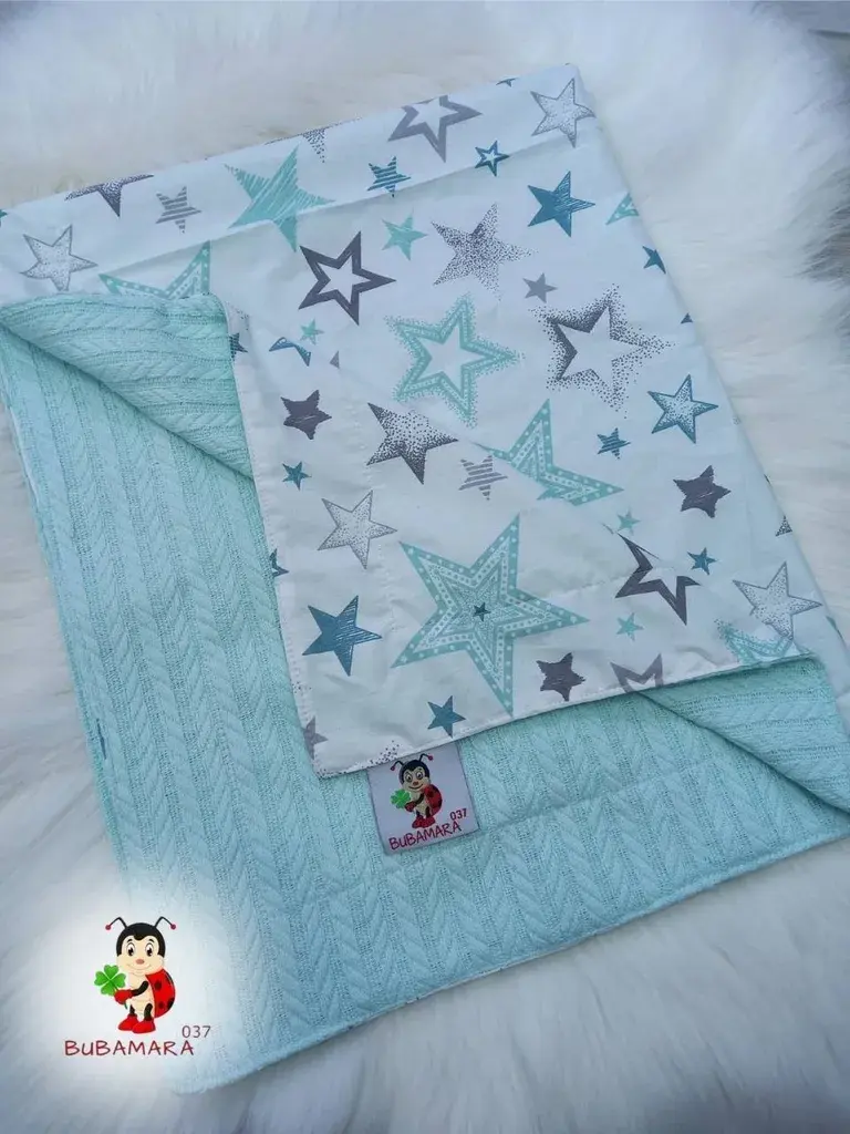 Bubamara037 Pokrivač za bebe, Menta