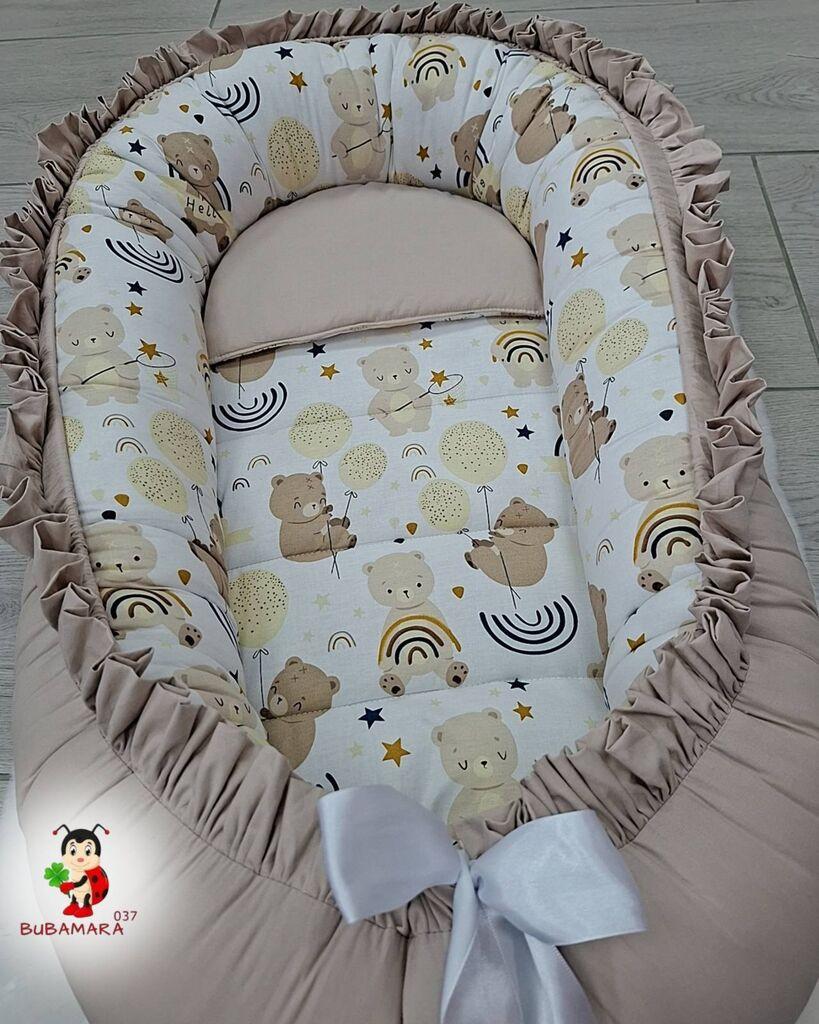 Bubamara037 Gnezdo za bebe sa karnerom Medice, Bež