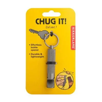 Klikermat Privezak za ključeve otvarač za flašu, Chug It