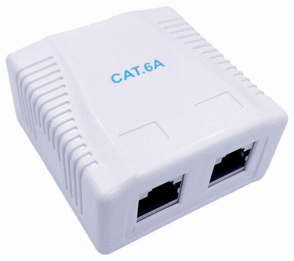 Gembird Adapter NCAC-2F6A-01, 2 porta CAT6A FTP