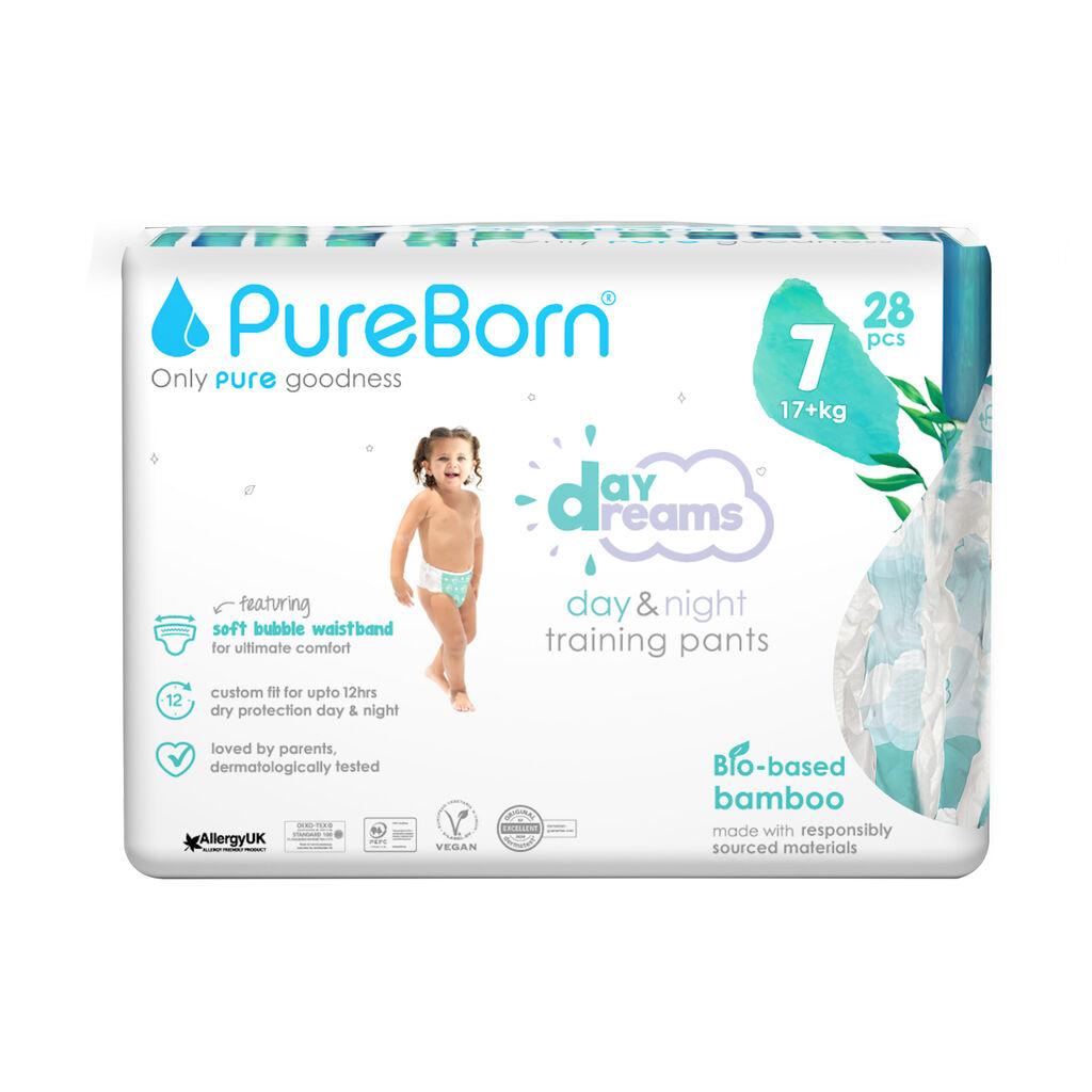 PureBorn Pelene gačice Daydreams 7, 17+ kg, 28 komada