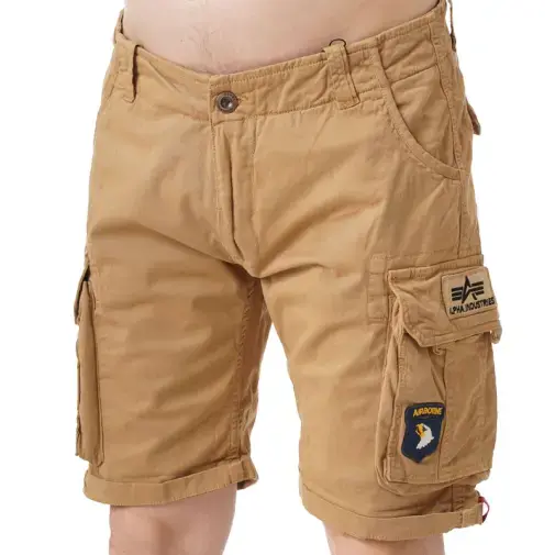 Alpha Industries Muški šorc Crew Short Patch, Krem