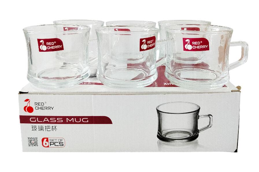 Asch Set staklenih šolja 1985, 6 komada, 280ml