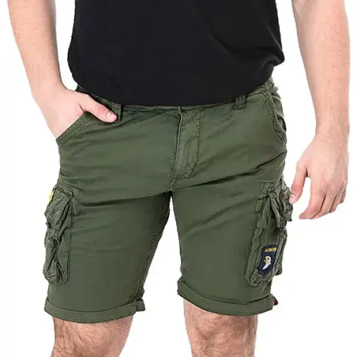 Alpha Industries Muški šorc Crew Patch, Zeleni
