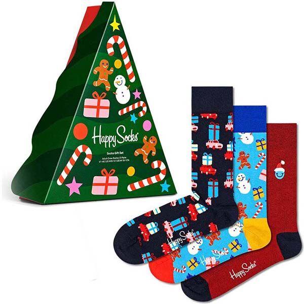Happy Socks Čarape Lfs Box Xdtg08-0200, 3 para, Šarene